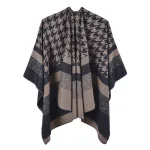 poncho épais femme