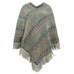 poncho femme artisanat mexicain