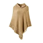 poncho femme style oversize capuche