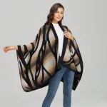poncho chaud pour femme