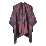 poncho en tissu doux femme