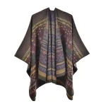poncho femme à motifs bohèmes