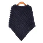 poncho fourrure femme élégant