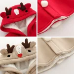 poncho décoratif enfant Noël renne