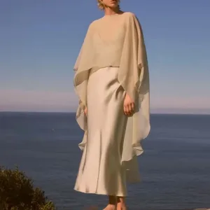 poncho fin femme