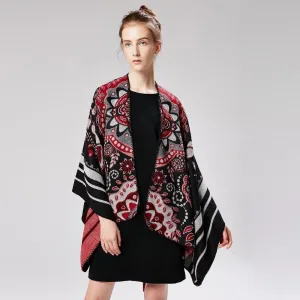 poncho fleur