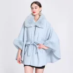 poncho fourrure femme