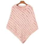poncho femme fourrure tendance
