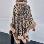 poncho fourrure tendance
