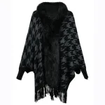 poncho d'hiver en laine