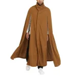 poncho homme long avec motif