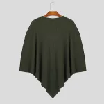 poncho homme à capuche
