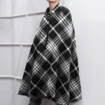 poncho à carreaux élégants pour homme