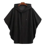 poncho homme cape à capuche