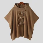 poncho homme capuche tendance