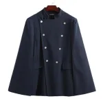 poncho homme chic à boutons