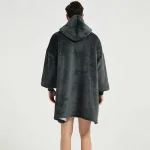 poncho homme confortable en polaire