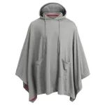 vêtement homme poncho gris