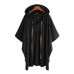 poncho homme fashion à capuche