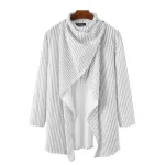 poncho homme fin à rayures