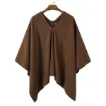 poncho homme long chic