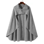 poncho homme long élégant