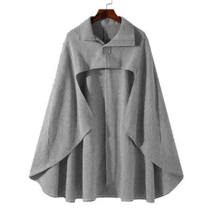 poncho homme long élégant