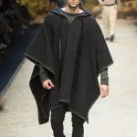 poncho homme stylé avec capuche