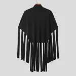 poncho à franges pour homme