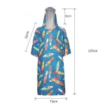 poncho chaud pour homme surfeur