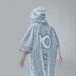 poncho de surf de style wavy ocean