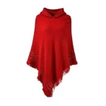 poncho femme hiver élégant avec capuche
