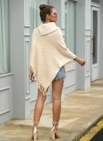 poncho style boho en laine