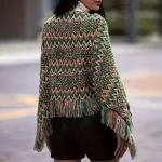 poncho en laine épaisse
