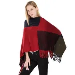poncho chaud femme