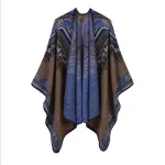poncho boho à franges
