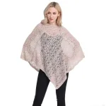 poncho à dentelles pour femme
