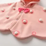 vêtement poncho rose pour fille