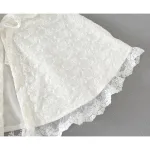 poncho bébé blanc toute saison