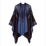 poncho boho femme