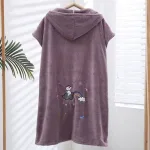 poncho de bain en microfibre