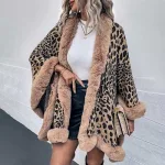 poncho mode col fourrure