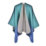 poncho élégant bleu pour femme
