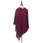 poncho élégant avec capuche