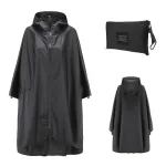 veste imperméable poncho noir