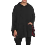poncho en noir pour homme