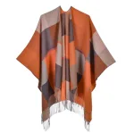 poncho stylé orange