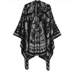 poncho femme coloré papillon