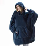 poncho plaid chaud