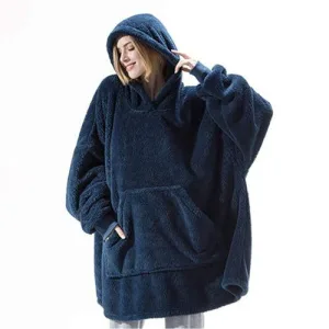 poncho plaid chaud